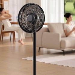 Black 3-Speed Standing Fan