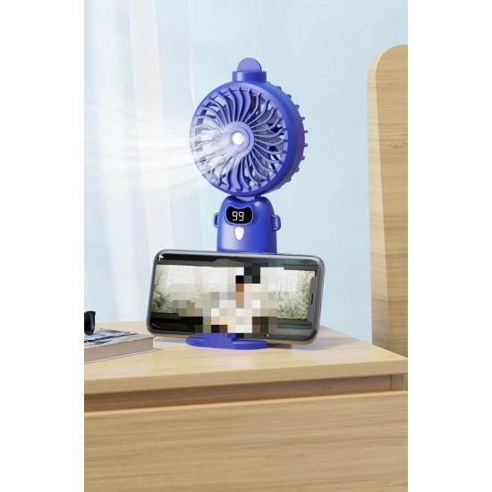 6-Speed Handheld Misting Fan