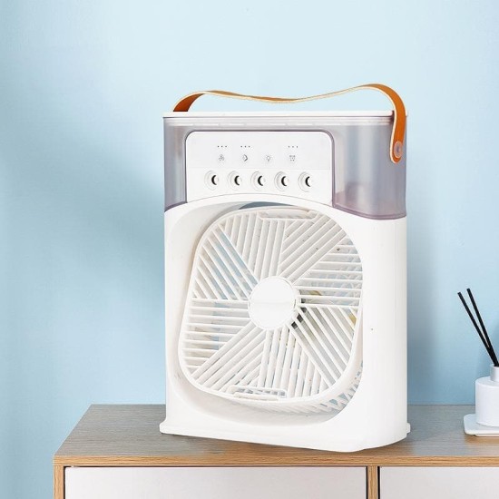 5-Hole Spray Disinfection Air Conditioning Fan With 7-Color Night Light