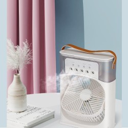 5-Hole Spray Disinfection Air Conditioning Fan With 7-Color Night Light