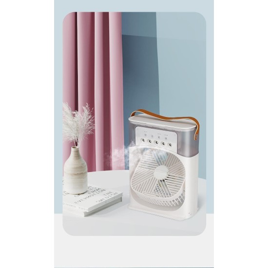 5-Hole Spray Disinfection Air Conditioning Fan With 7-Color Night Light