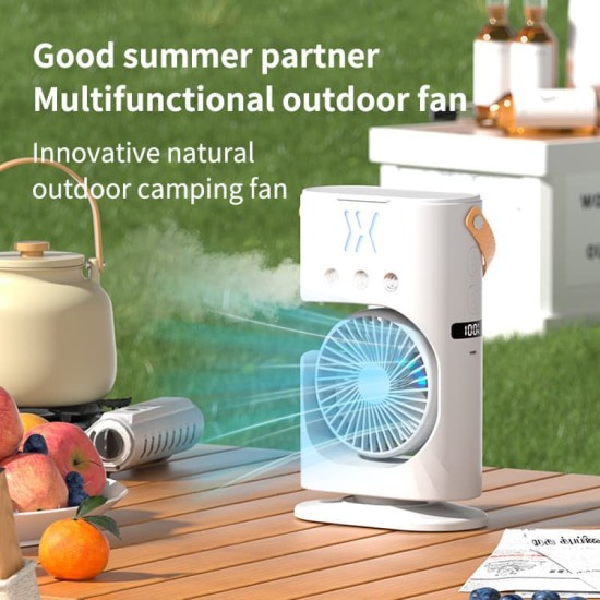 Three-Hole Air Cooler Spray Fan Portable Desktop Humidification Spray Usb Mini Cooling Fan
