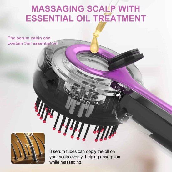 Scalp Massage Comb Red Light Instrument To Prevent Hair Loss And Healthy Hair Comb Head Medicine Applicator Liquid Guide Comb