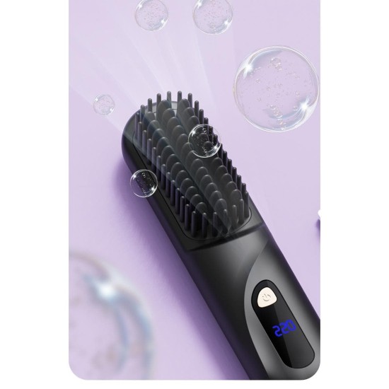 Multifunctional Straight Hair Comb Straight And Curly Dual-Purpose Negative Ion Wireless Hair Straightener Soft Hair Care