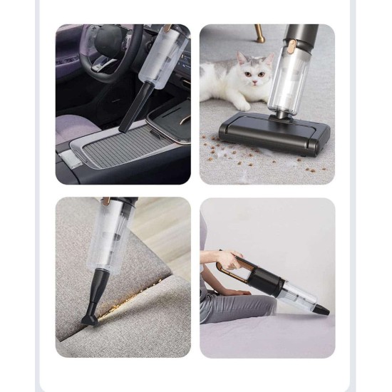 Portable Handheld Wireless Vacuum Cleaner For Wet And Dry Use, Strong Suction And High Power, Rechargeable