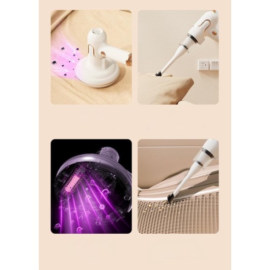 Wireless mite removal device Small car vacuum cleaner UV sterilizer Machine tool vacuum cleaner