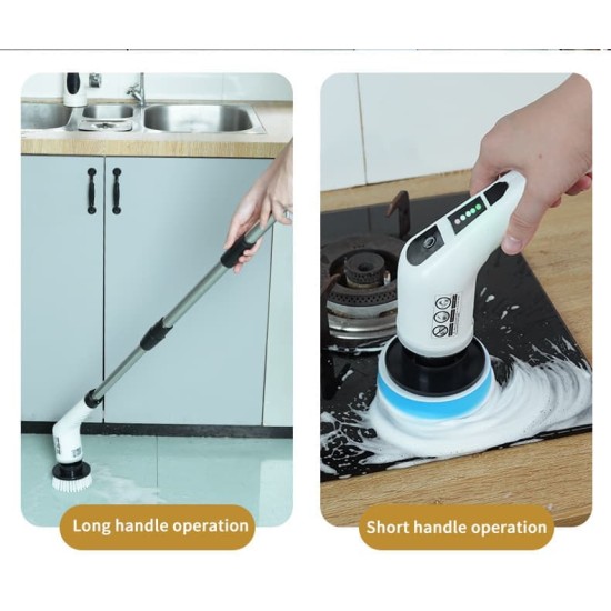Electric Multi-Function Cleaning Brush Household Kitchen Bathroom Toilet Floor Manual Powerful Cleaning