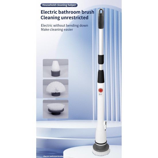 Multi-Brush Cordless Electric Cleaning Brush Crevice Brush Household Cleaning Brush Spin Mop