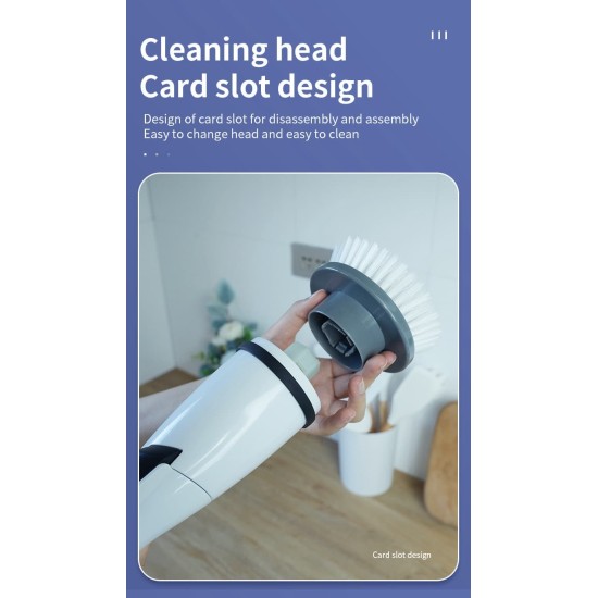 Multi-Brush Cordless Electric Cleaning Brush Crevice Brush Household Cleaning Brush Spin Mop