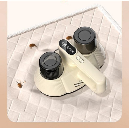 Double Cup Strong Suction Patting Mite Removal Device Convenient Dust Removal And Mite Removal Strong Power