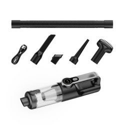 Portable Car Cordless Vacuum Cleaner with Display, Large Suction Power, Rechargeable