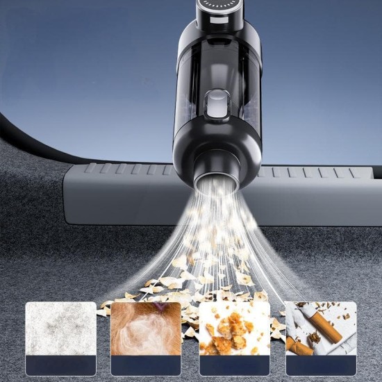 Portable Car Cordless Vacuum Cleaner with Display, Large Suction Power, Rechargeable