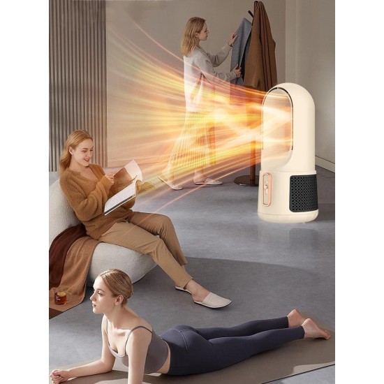 Portable Bladeless Heater Energy-Saving Household Circulation Heater Desktop Fast Heating Electric Heater