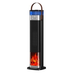 Heater Voice Humidifier Heater Intelligent Vertical Simulation Flame Electric Heater Ptc Heater