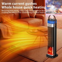 Heater Voice Humidifier Heater Intelligent Vertical Simulation Flame Electric Heater Ptc Heater