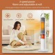 3D Simulation Flame Heater Remote Control Fireplace Electric Heater Gas Vertical Intelligent Voice Heater