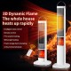 3D Simulation Flame Heater Remote Control Fireplace Electric Heater Gas Vertical Intelligent Voice Heater