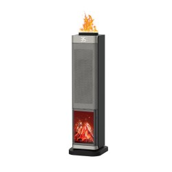 Heater 3D simulation flame heater household intelligent PTC heater vertical remote control fast heating furnace